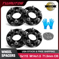 4Pc 1" Hubcentric Wheel Spacers for Dodge Charger Magnum Challenger (2011–2014)