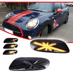 2X Union Jack Amber LED Fender Side Marker Lights for Mini Cooper (2014–2023)