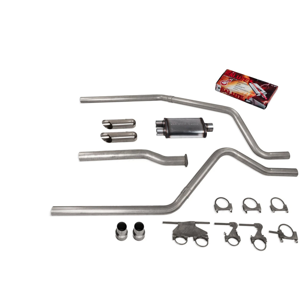 Dual Exhaust Kit for Dodge Ram 1500 (2019–2025) 3" Chrome Tips