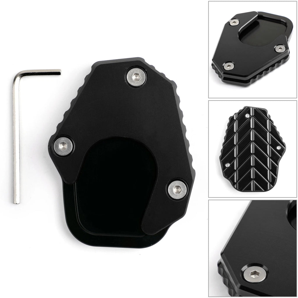 1X Kickstand Sidestand Extension Pad for Honda CRF250 Rally (2017–2018) Black