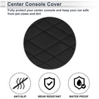 Center Console Cover with Storage Bag for BMW 7 Series (2016-2022) Black