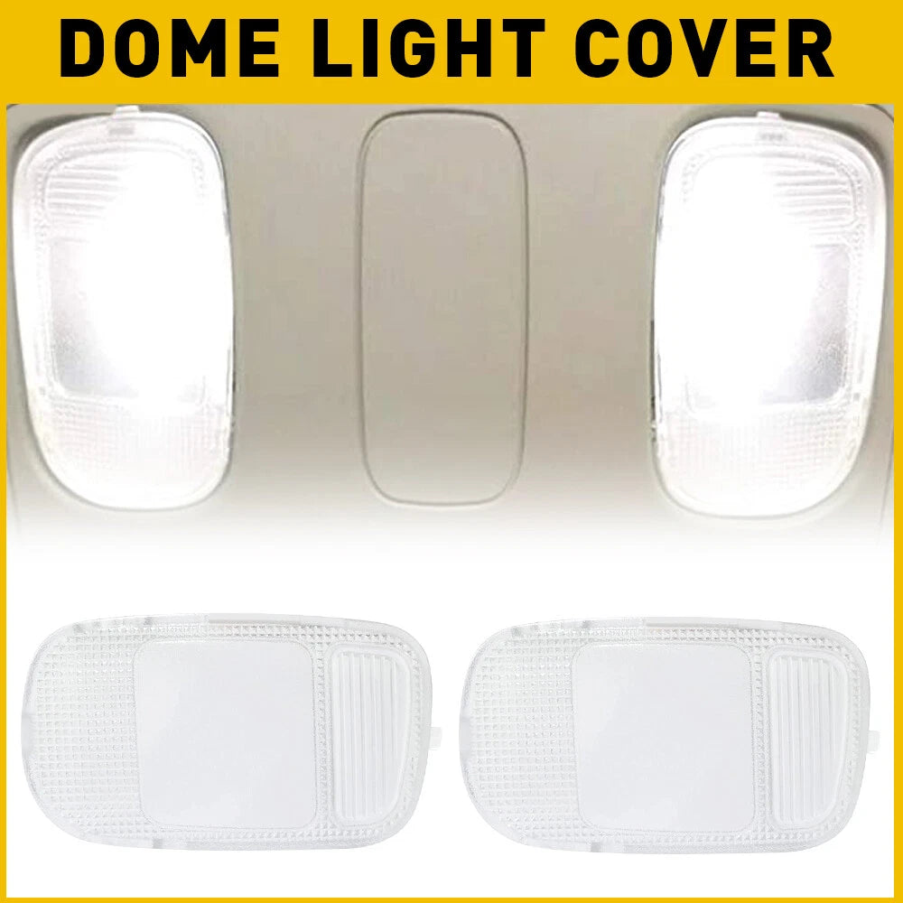 Set of 2 Overhead Dome Map Light Covers for Dodge Ram 2500 1500 3500 (YYYY–YYYY)