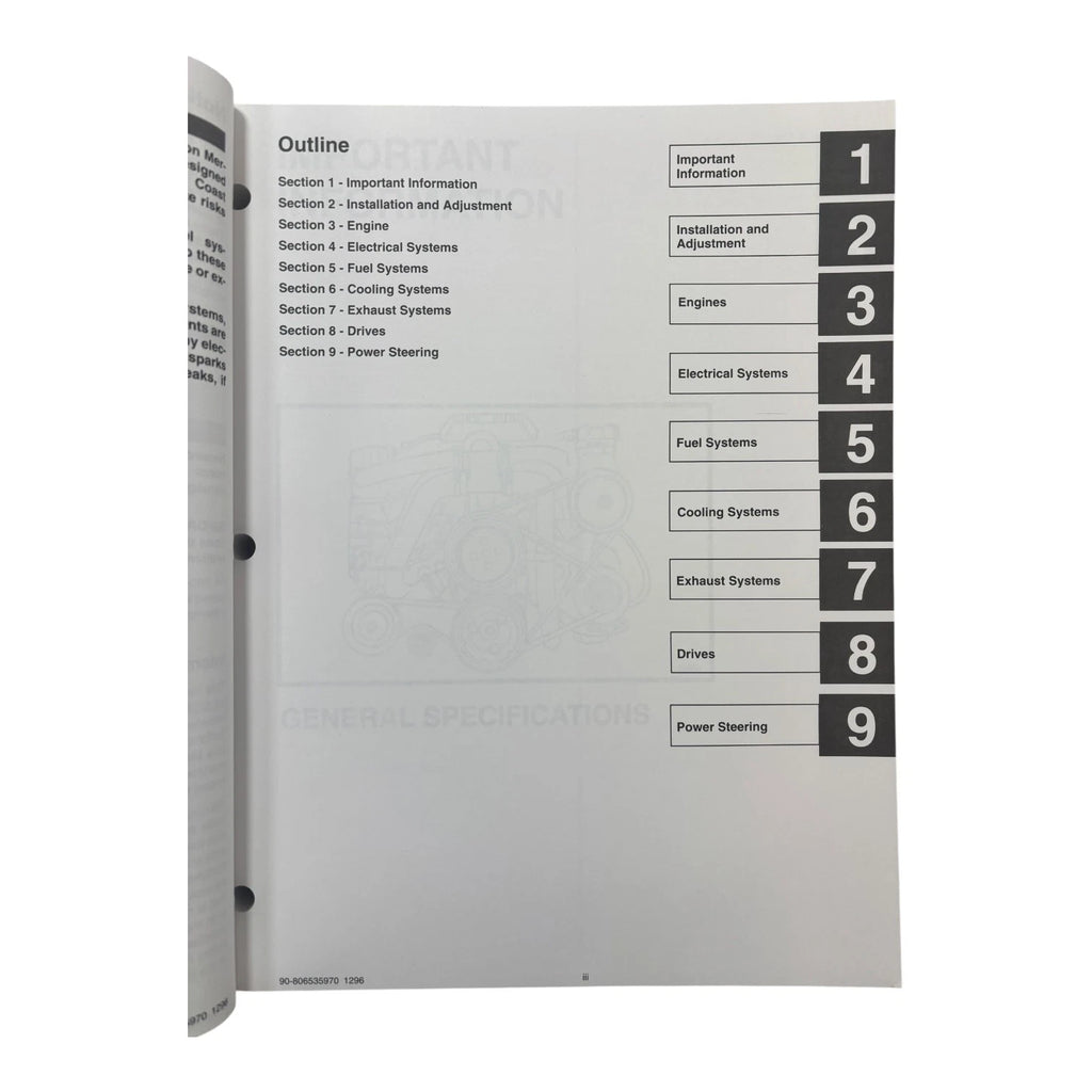MerCruiser Technicians Handbook for Gasoline Engines (1997) 90-806535970