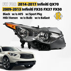 HID Headlight for Infiniti FX35 FX37 QX70 (2009–2017) Right W/o Bulb & Ballast