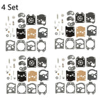 Set of 4 Carburetor Diaphragm Rebuild Kit for Walbro WA WT Series K10-WAT