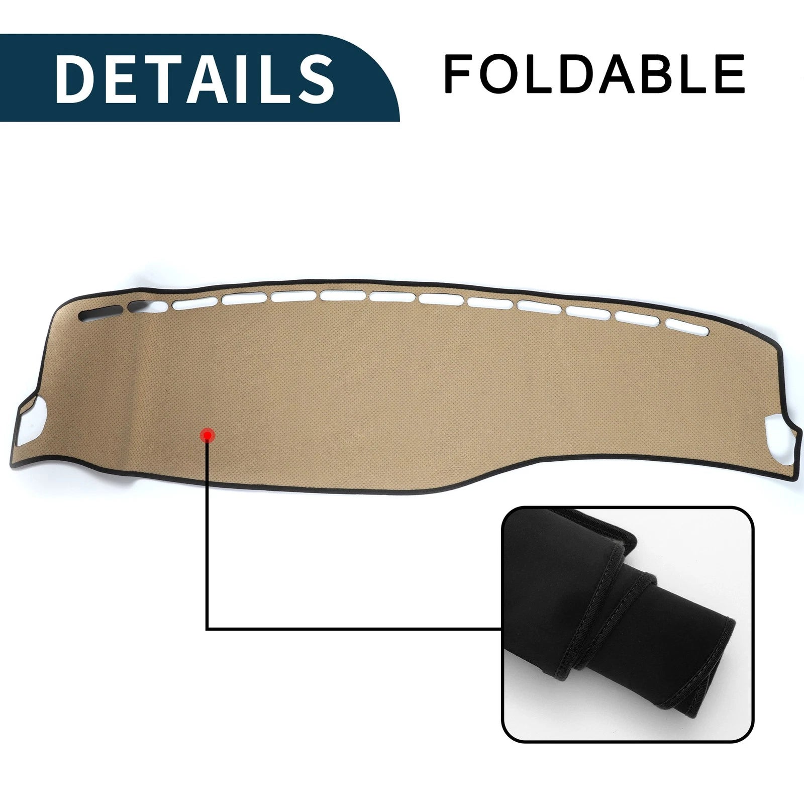 Set of 1 Dashboard Dash Cover Mat for Mercedes S-Class W222 (2014–2020)