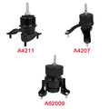 3X Engine Motor & Trans Mount for Toyota Camry 2.4L (2007–2011)