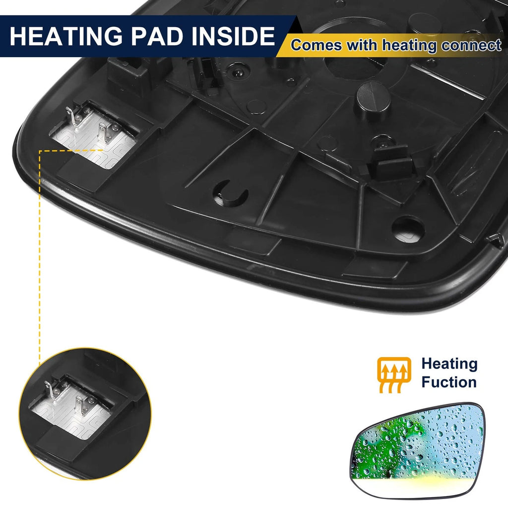 Heated Mirror Glass with Backing Plate 87961-42B80 for Toyota RAV4 (2019–2023)