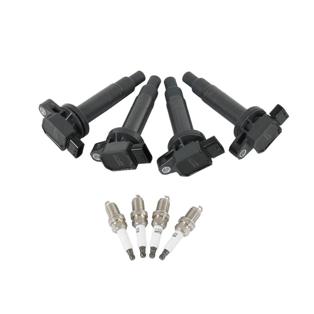 Set of 4 Ignition Coils & Iridium Spark Plugs for Scion xB (2004-2015)