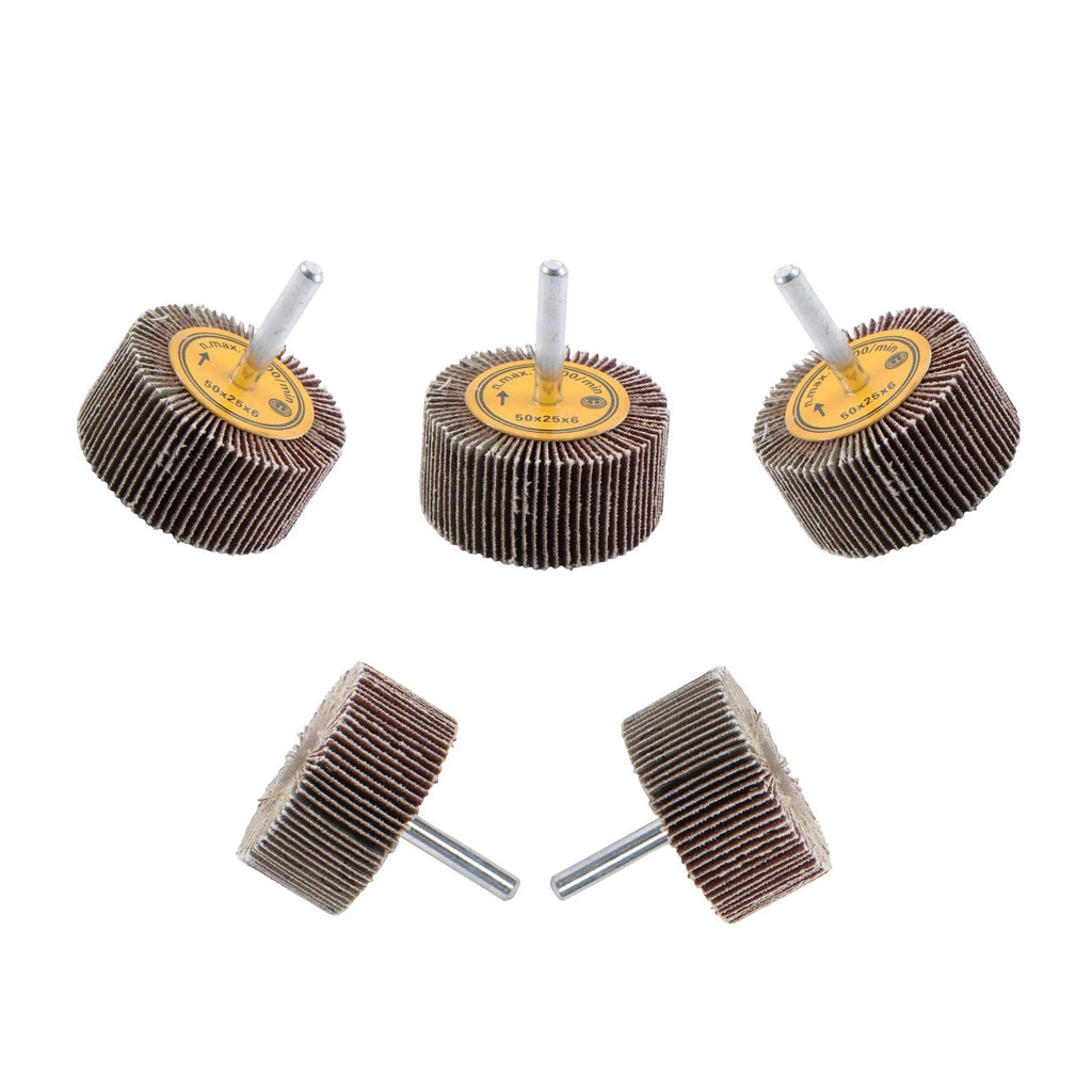 Set of 4 Aluminum Oxide Mounted Flap Wheels for Automotive Use
