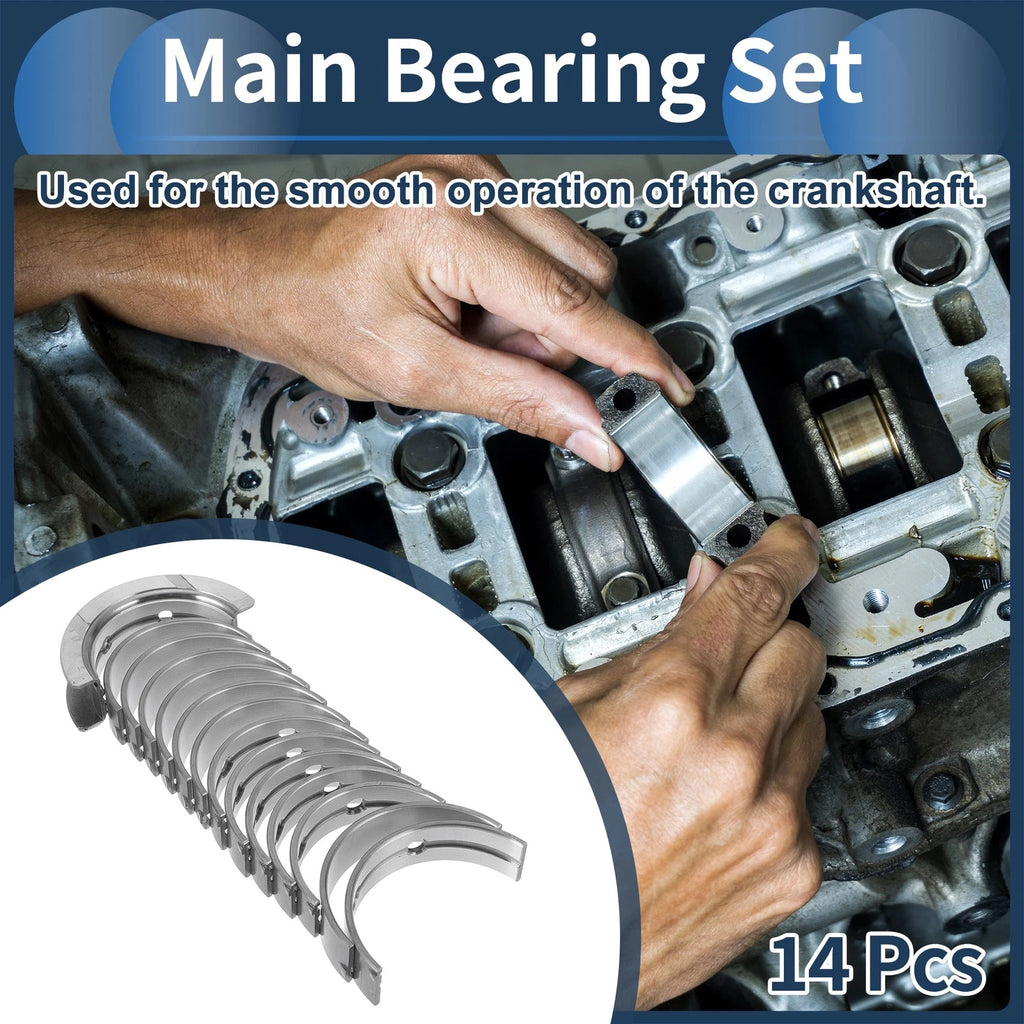 Main Bearing Set No. 11217580991 for BMW 128i (2008–2013) 14 Pcs