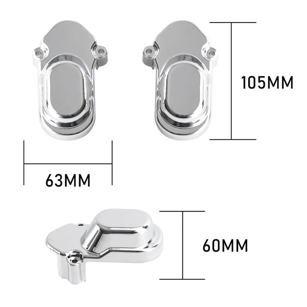 Set of 4 Rear Axle Cover Nut Bolt Caps for Sportster 1200 XL1200C 883 (2005–2017) Chrome