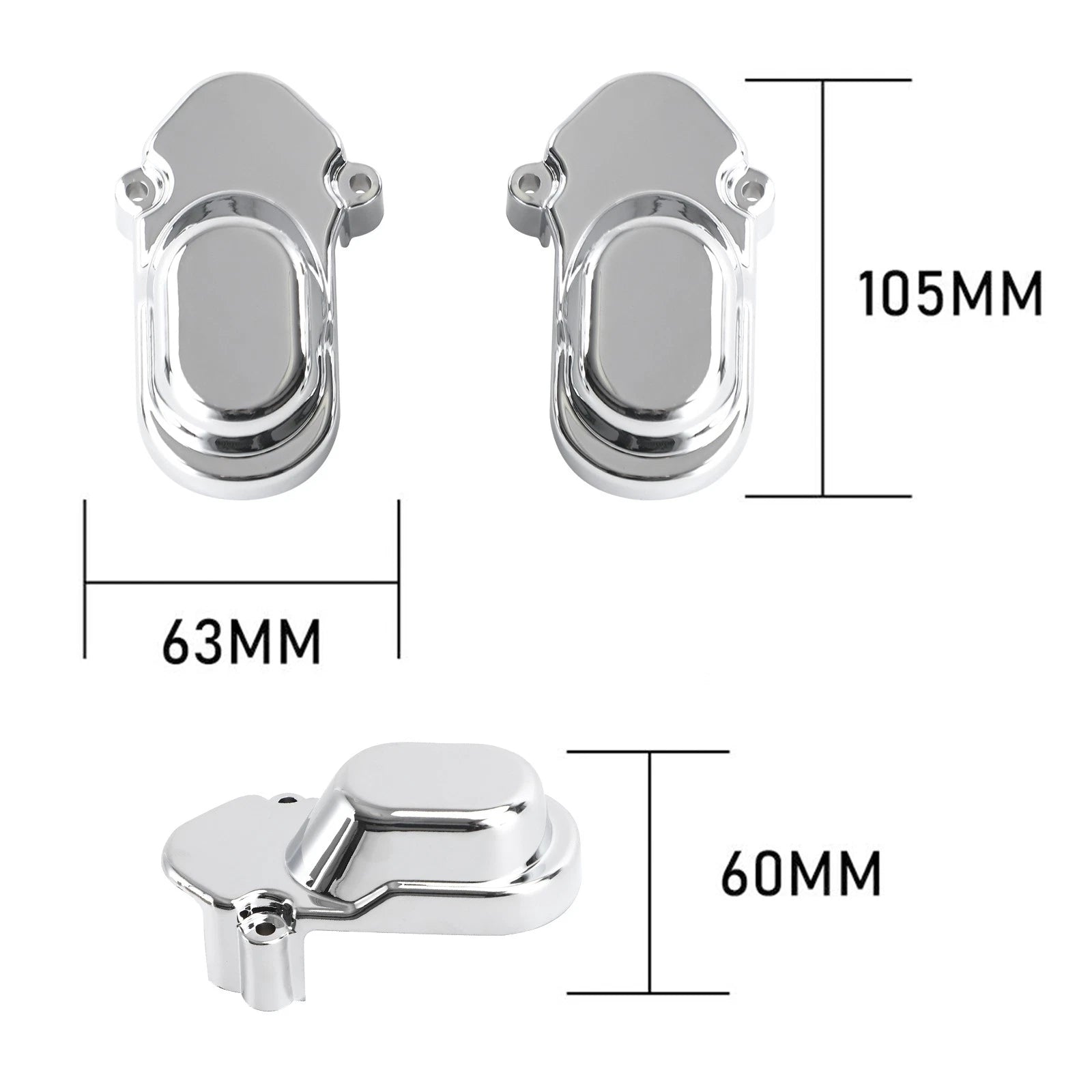 Set of 4 Rear Axle Cover Nut Bolt Caps for Sportster 1200 XL1200C 883 (2005–2017) Chrome