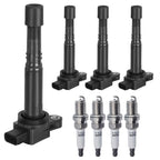 4X Ignition Coils + 4X Iridium Spark Plugs for Honda Accord/CR-V (2003–2009)