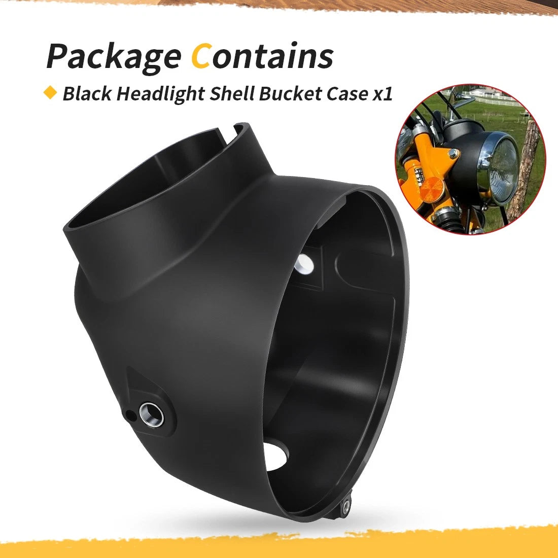 Headlight Case Shell Bucket for Honda CT90 (1975–1979) CT110 (1980–1986)