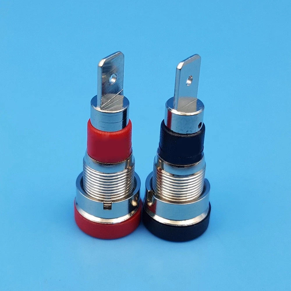 10pcs Brass 4mm Banana Female Jack Connector for Chassis Panel Mount