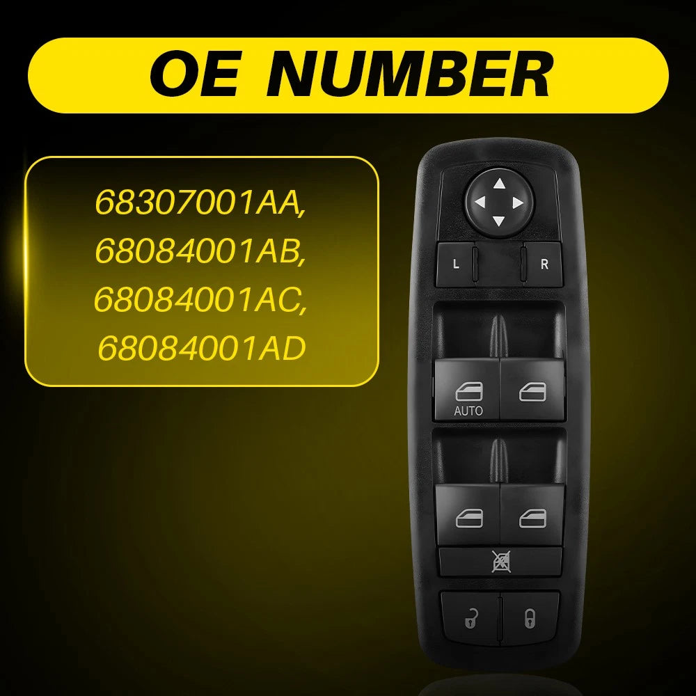 Left Front Master Door Window Switch for Dodge Journey (2017-2019)
