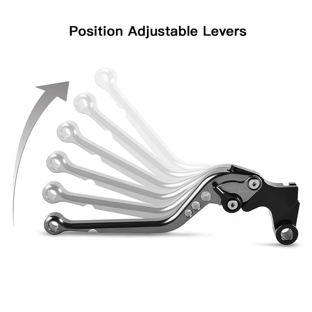 CNC Long Regular Brake Clutch Levers for Ducati 996/998/B/S/R 750S (1999–2002)