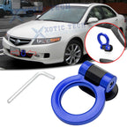 JDM Blue Racing Track Plastic Tape Tow Hook Ring for Acura TSX (2010–2014)