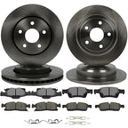 Front Rear Rotors & Pads for Dodge Durango (2011–2020) 330mm Diameter