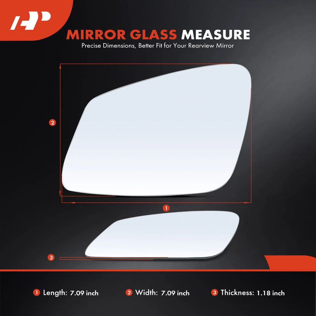 Heated Driver Power Mirror Glass for BMW 528i (2010-2016)