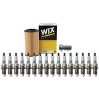 Wix Engine Oil Filter & Denso Spark Plugs Set for Mercedes C209 CLK55 AMG (2003–2006)