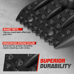 2X Black 41" Recovery Traction Tracks Boards for Off-Road Vehicles