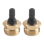 2 Pcs Compact Brass Blow Out Adapters for RVs and Marine