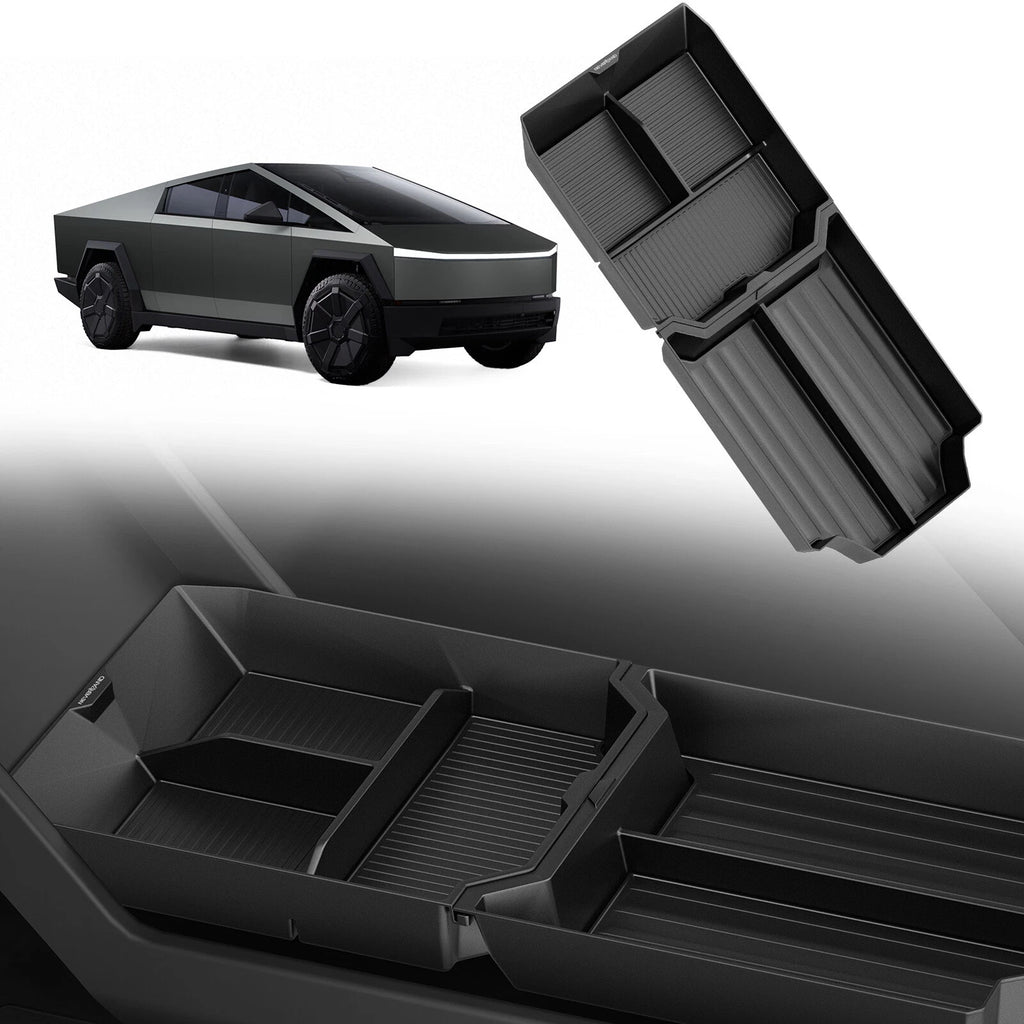 Lower Floor Center Console Storage Organizer for Tesla Cybertruck (2023–2023)