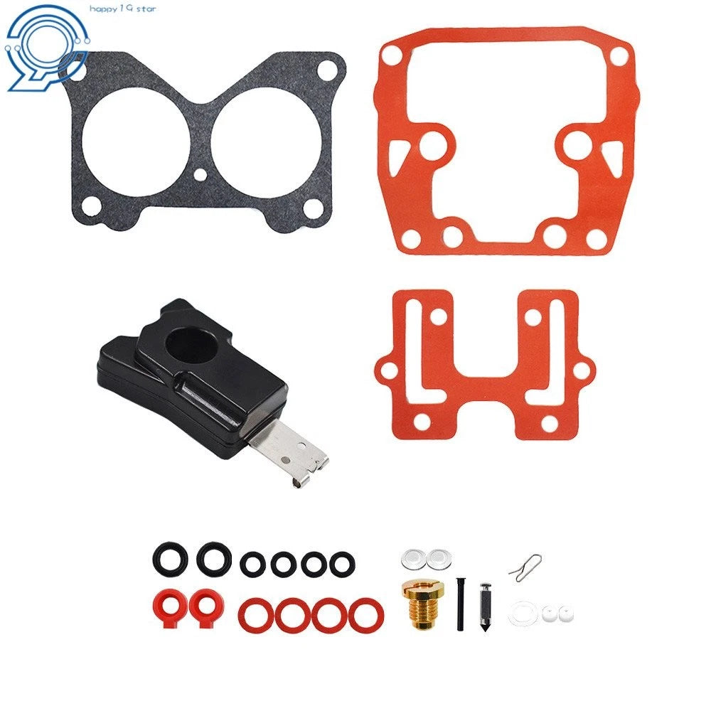 2X Carburetor Repair Rebuild Kit for Johnson Evinrude (W/ Float)