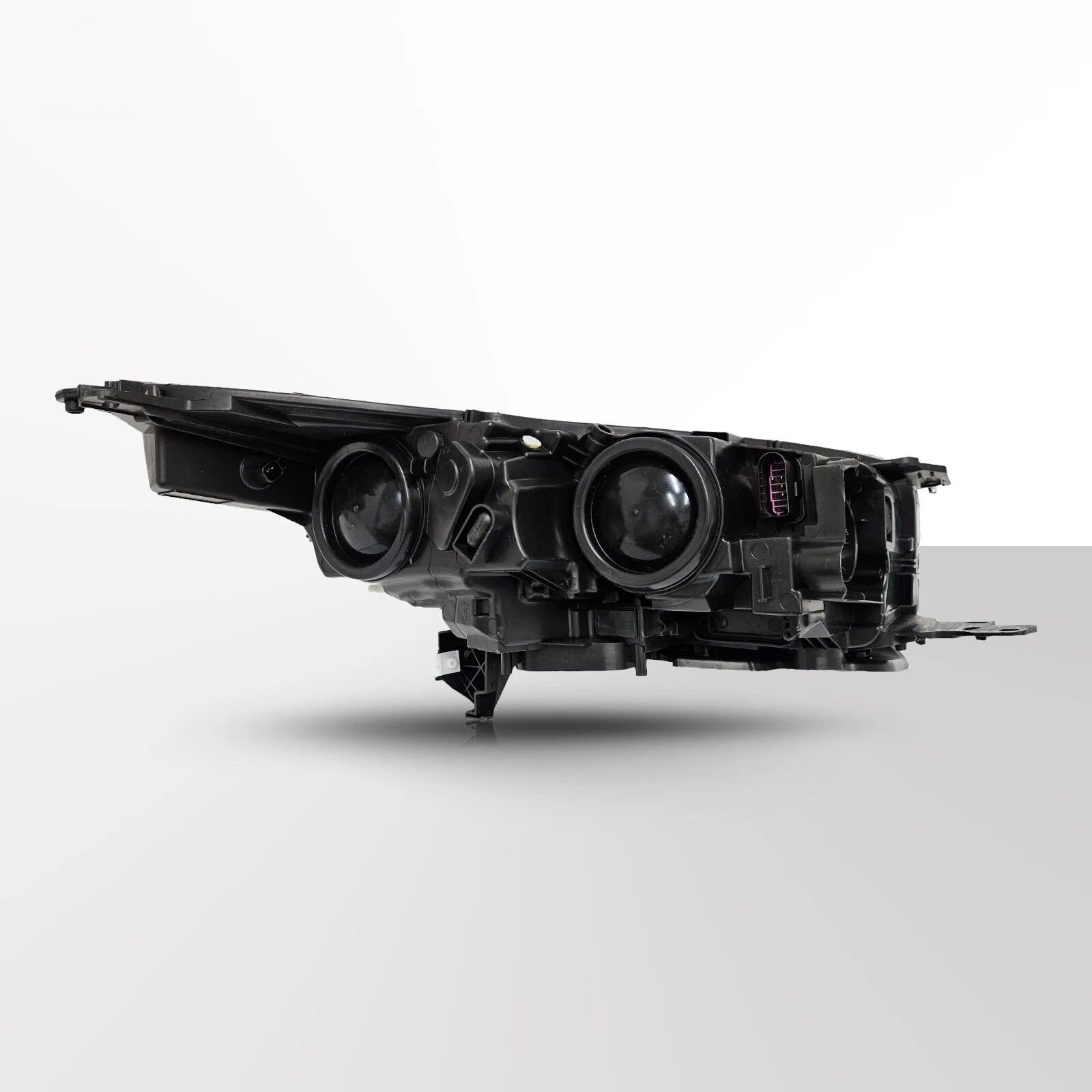 Black Halogen Headlight for Ford Escape (2018–2019) Left Driver Side