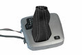 Leather Automatic Shift Boot Cover for Volvo XC90 (2003–2014) Black Gray Stitch