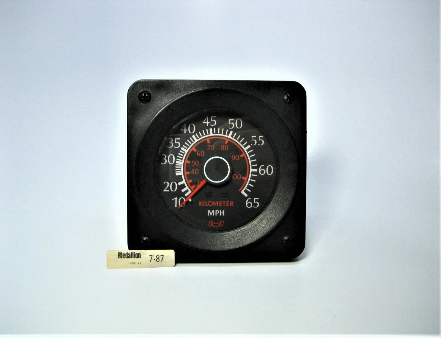 Medallion A-4522 Square 4" Black Face 0-65 MPH Gauge for