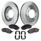 Front Brake Disc and Pad Kit for Nissan Frontier (2003)