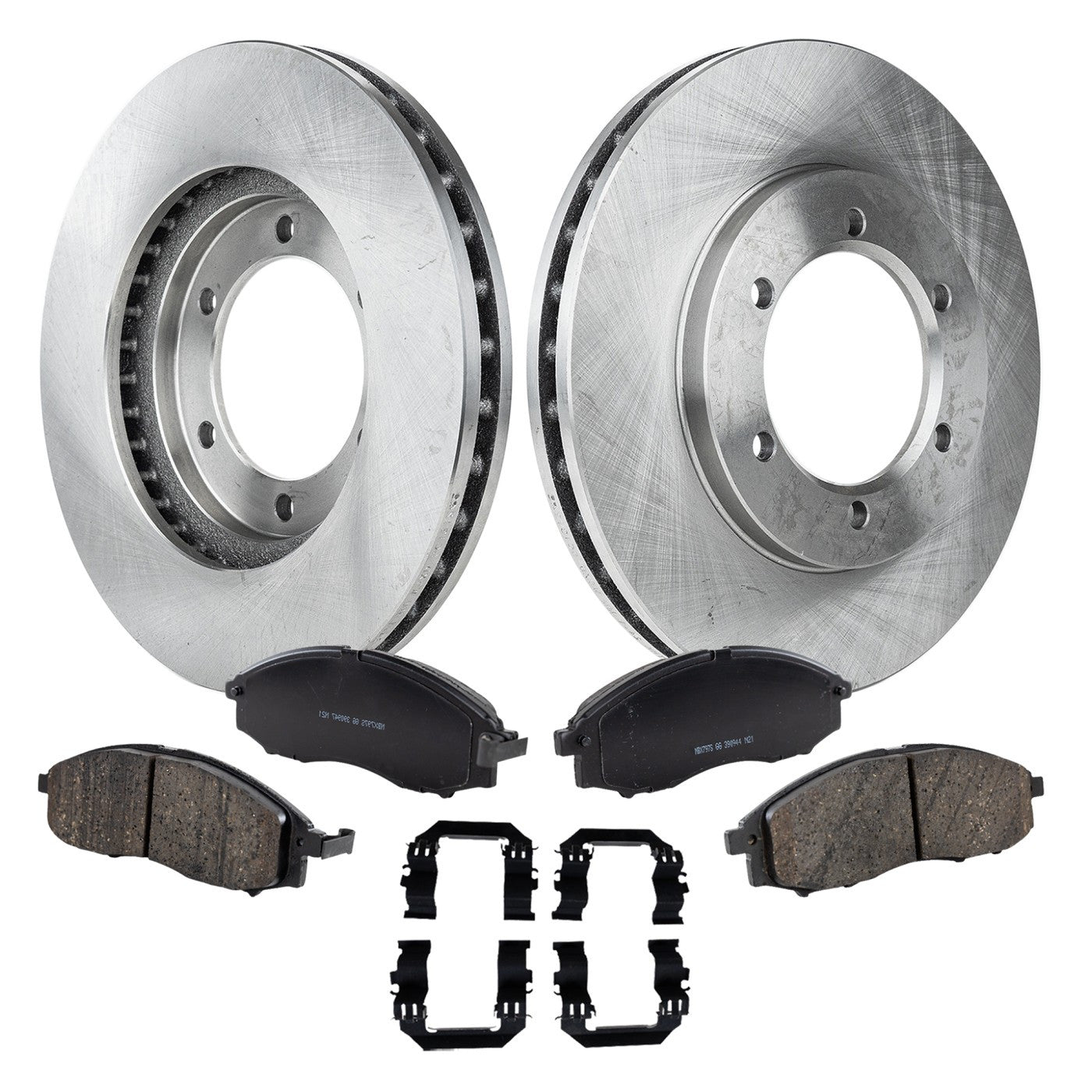 Front Brake Disc and Pad Kit for Nissan Frontier (2003)