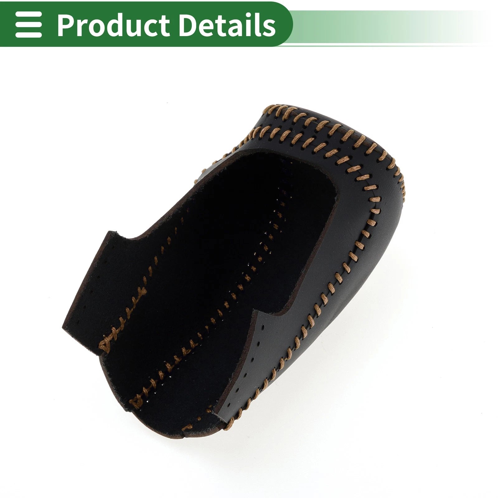 1 Pc Gear Shift Knob Cover for Mazda CX-5 (2017–2022) Black Brown Faux Leather