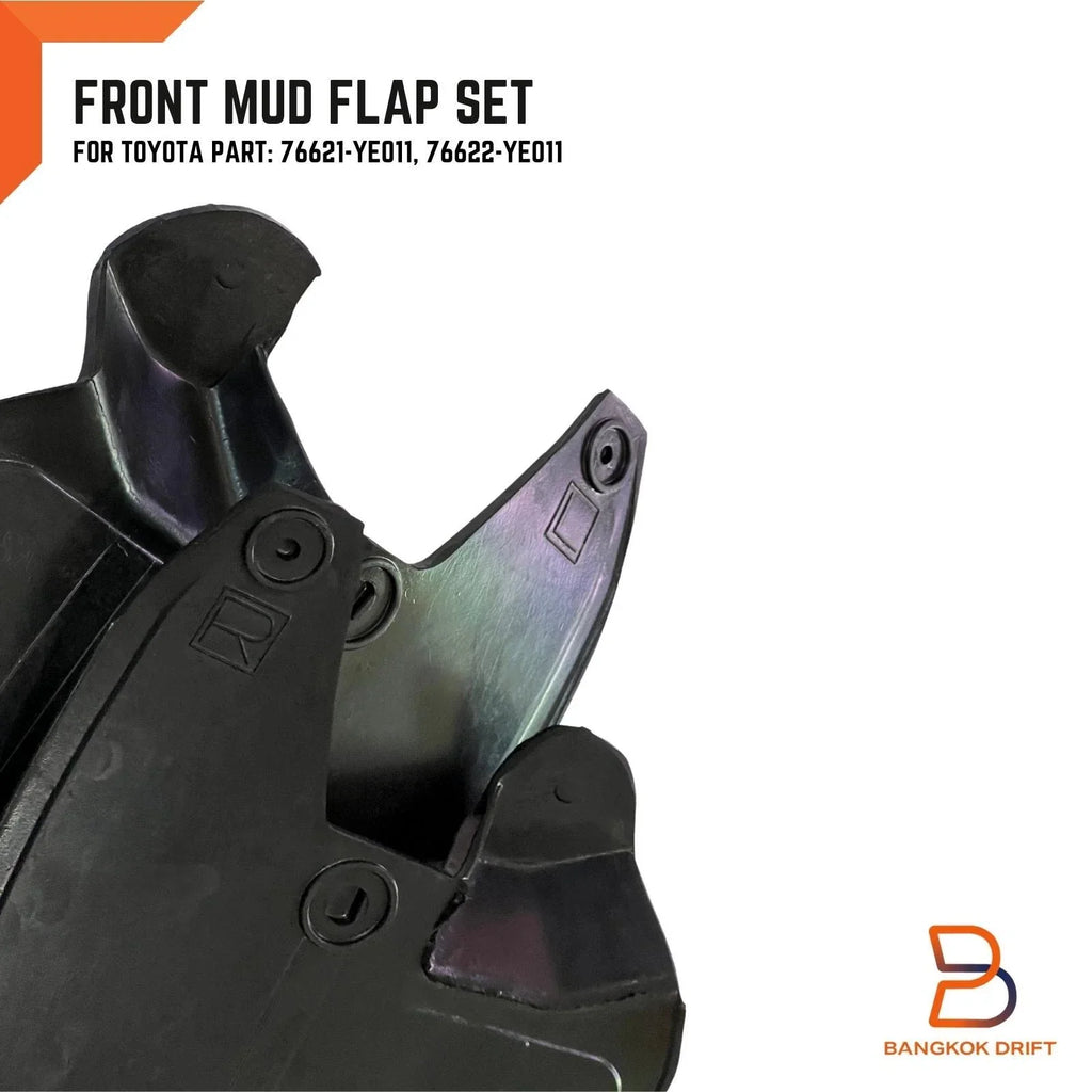 Front Rubber Mud Flap Splash Guard for Toyota Hilux 2WD (1988-1996)