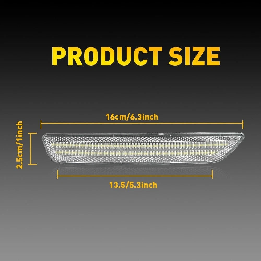 Front Fender Lamp Side Marker Light Housing for Ford Mustang (2010–2014)