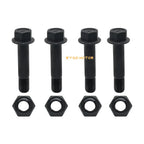 4 Pack Front Shock Bolt & Lock Nut for Yamaha Wolverine 350 (1995–2005)