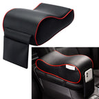 Black PU Memory Foam Console Armrest Cushion Pad for Car SUV