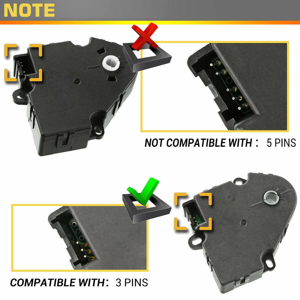 Air Door Actuator for Chevy Silverado 1500 (1999–2006) GMC 3500 (2001–2006)