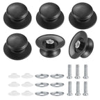6pcs Black ABS Lid Handles for Pot Pan Kettle Frying Pan (Replacement)