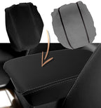 Leather Console Lid Armrest Cover for Acura TSX (2009–2014) Gray Stitch