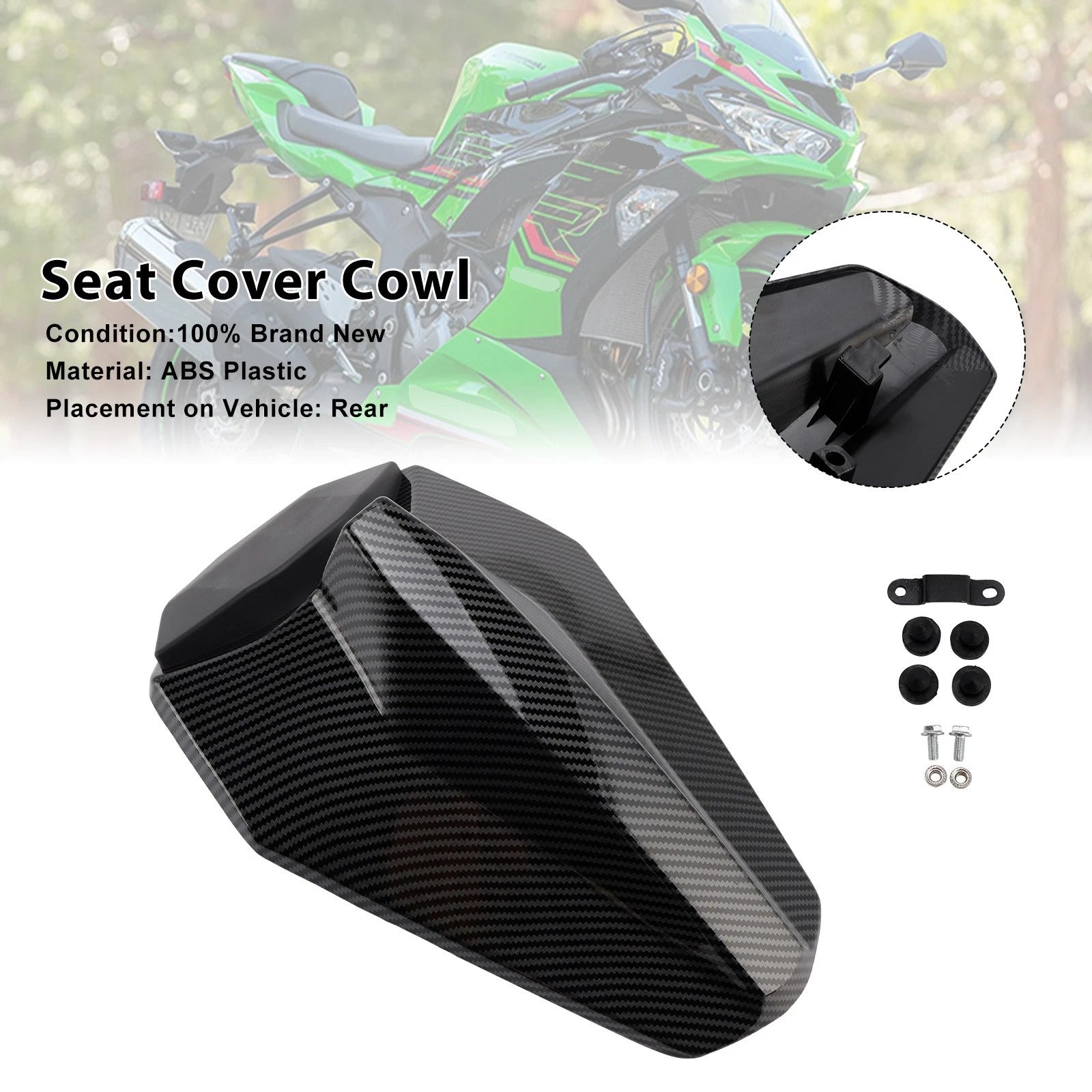 Racing Tail Rear Seat Fairing Cowl for Kawasaki ZX25R ZX4R ZX4RR (2020–2025)