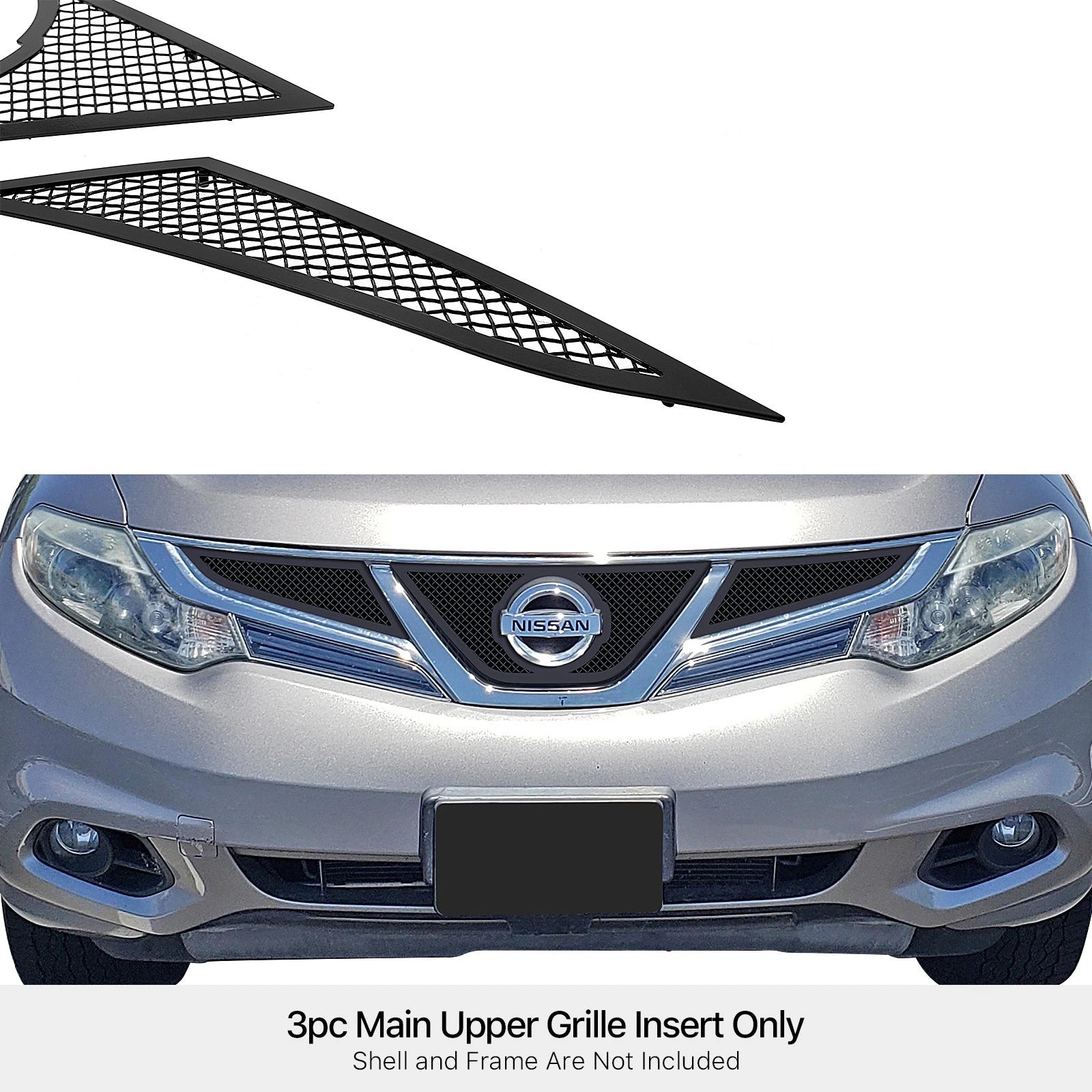 Stainless Steel Black Mesh Grille Insert for Nissan Murano (2011-2014)