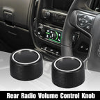 Pair Rear Radio Volume Control Knob for Chevrolet GMC (22912547) Black