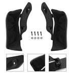 Adjustable Upper Fairing Side Wind Deflector for Harley Road Glide (2015–2020) Black