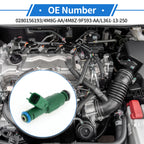 Fuel Injector No. 0280156193 for Mazda 6 i 2.3 (2003–2005) 1 Pc Green