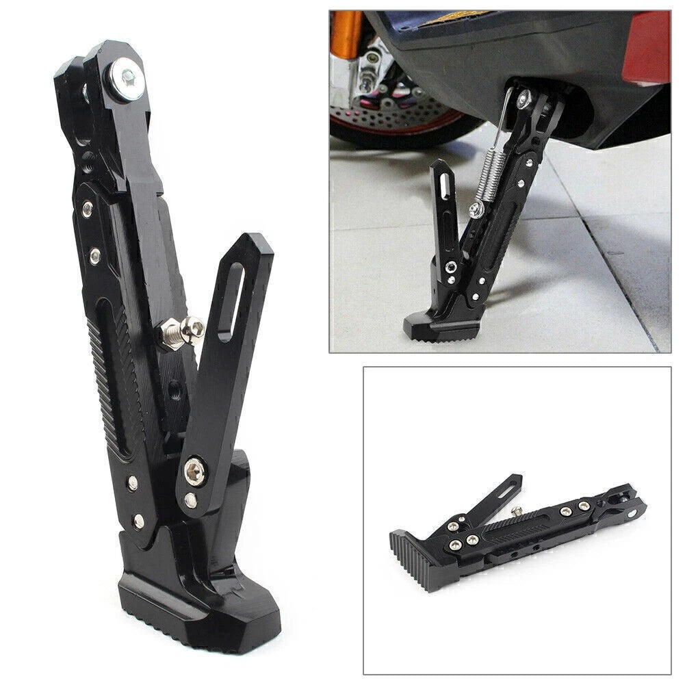 Adjustable Kickstand Foot for Motorcycle (Non-slip, Stainless Steel)