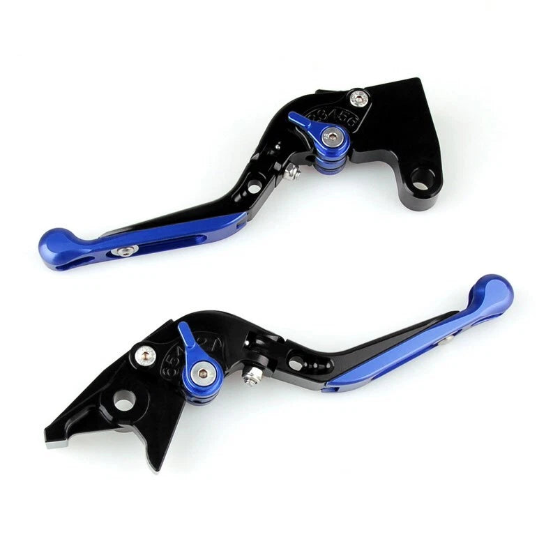 Adjustable Folding Brake Clutch Levers for Kawasaki Ninja 250R (2008–2012) - Blue